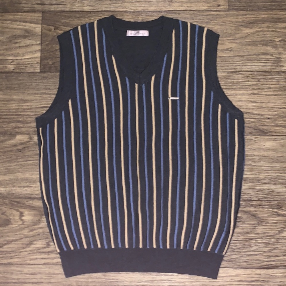 Balenciaga Striped Sweater Vest